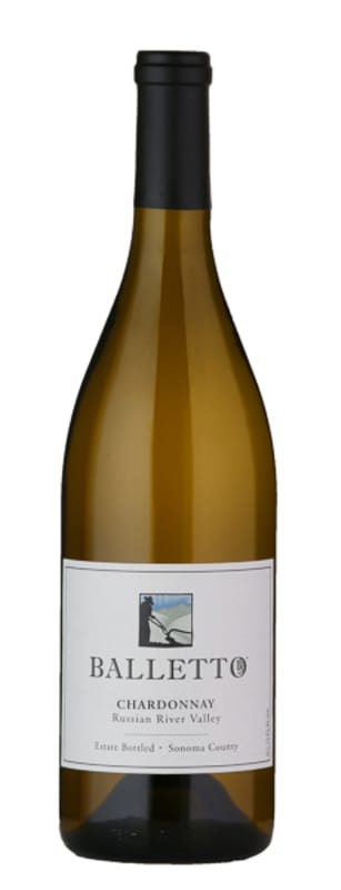 Balletto Winery Russian River Chardonnay 2019 Front Bottle Shot
