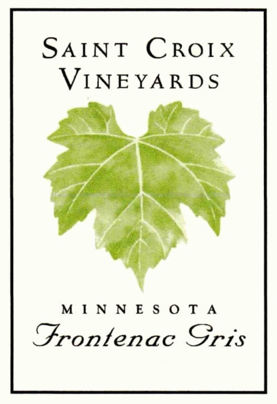 Saint Croix Vineyards Frontenac Gris 2014 Front Label