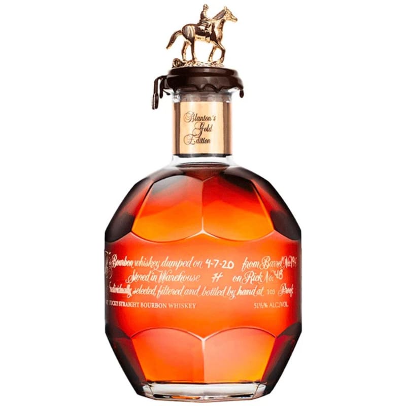 Blanton's Gold Bourbon Front Bottle Shot