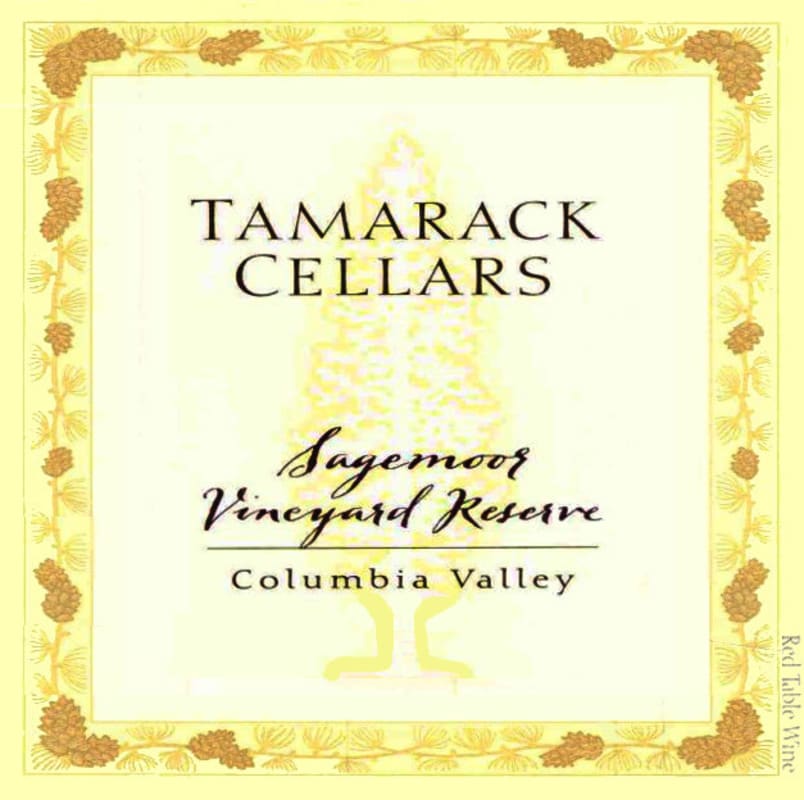 Tamarack Cellars Sagemoor Vineyard Reserve Red 2005 Front Label