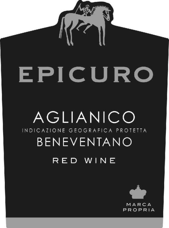 Epicuro Beneventano Aglianico 2015 Front Label