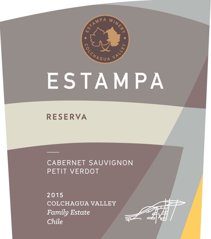 Estampa Estate Reserva Cabernet Sauvignon Petit Verdot 2015 Front Label