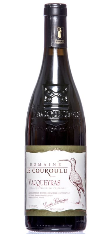 Domaine le Couroulu Vacqueyras Cuvee Classique 2016 Front Bottle Shot