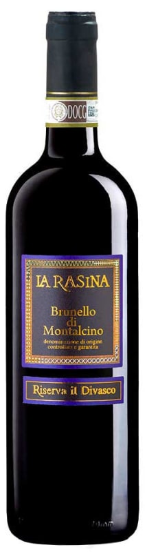 La Rasina Brunello di Montalcino Riserva il Divasco 2016 Front Bottle Shot