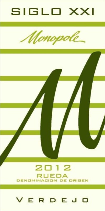 CVNE Monopole Siglo XXI Verdejo 2012 Front Label