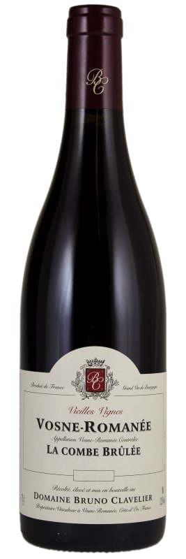 Domaine Bruno Clavelier Vosne-Romanee La Combe Brulee Vieilles Vignes 2015 Front Bottle Shot