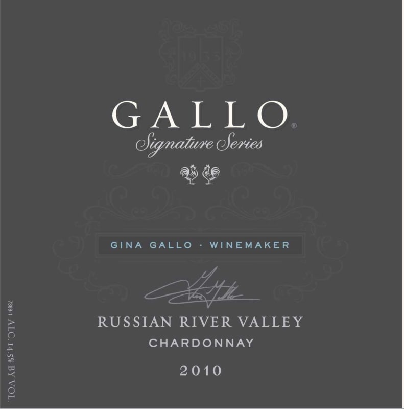 Gallo Signature Series Laguna Vineyard Chardonnay 2010 Front Label