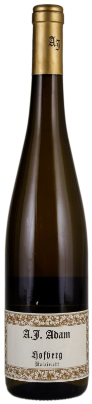 A.J. Adam Dhron Hofberg Riesling Kabinett 2017 Front Bottle Shot