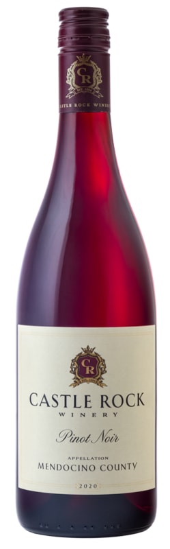 Castle Rock Mendocino County Pinot Noir 2020 Front Bottle Shot