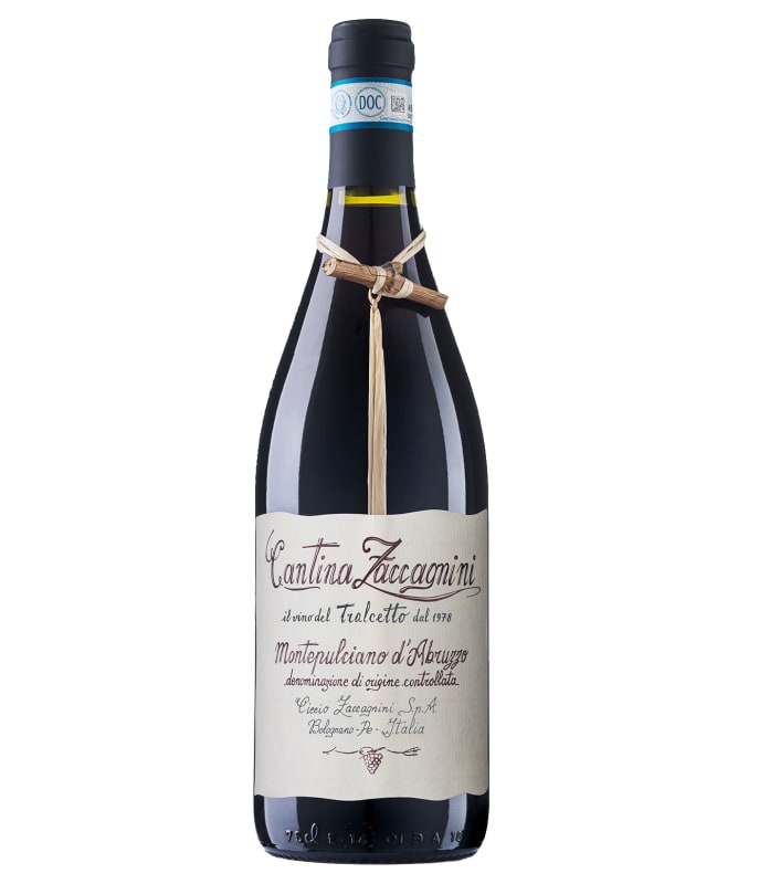 Zaccagnini Tralcetto Montepulciano d'Abruzzo 2022 Front Bottle Shot