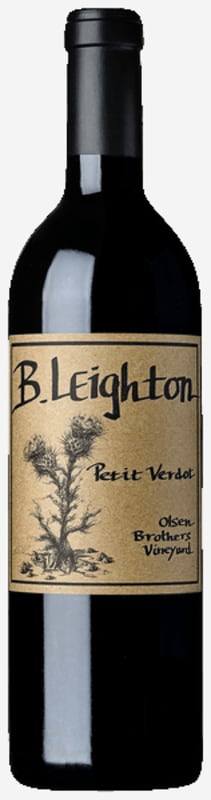 B. Leighton Petit Verdot 2012 Front Bottle Shot