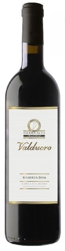 Valduero Dos Cotas Reserva 2014 Front Bottle Shot