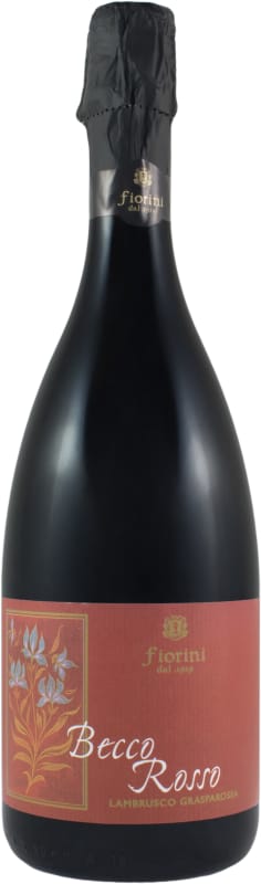 Fiorini Lambrusco Becco Rosso 2016 Front Bottle Shot