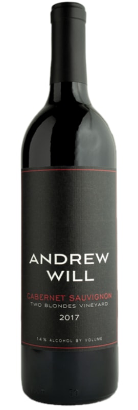 Andrew Will Winery Two Blondes Cabernet Sauvignon 2017 Front Bottle Shot