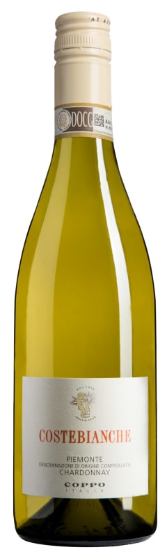 Coppo Costebianche Chardonnay 2018 Front Bottle Shot