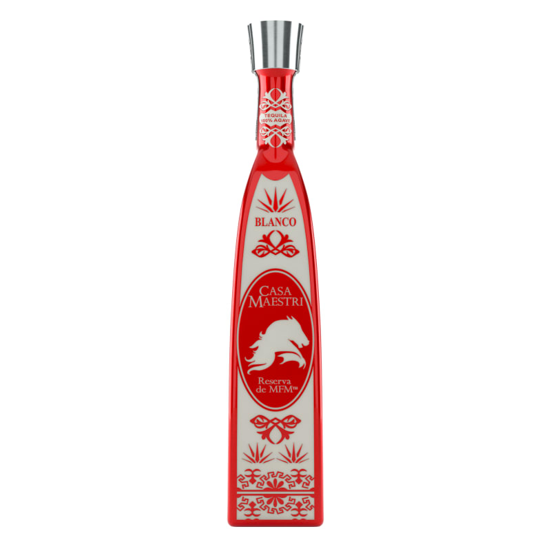 Casa Maestri Reserva Blanco Tequila Front Bottle Shot