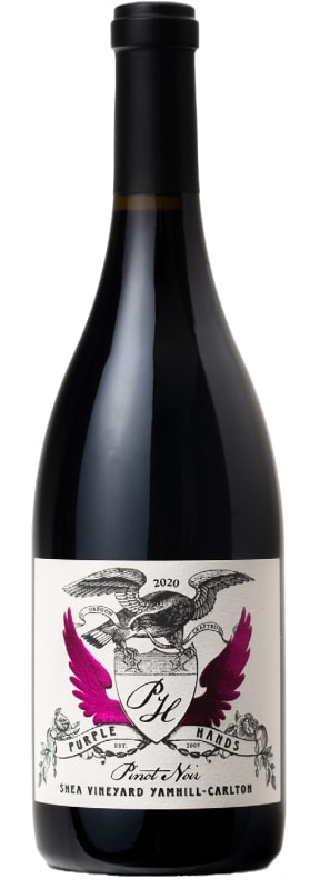 Purple Hands Shea Vineyard Pinot Noir 2020 Front Bottle Shot