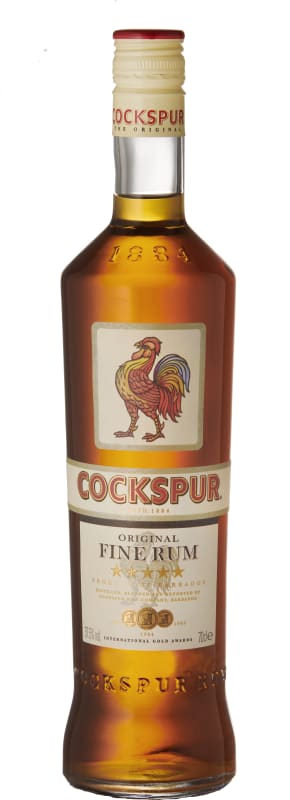 Cockspur Five Star Rum Front Bottle Shot