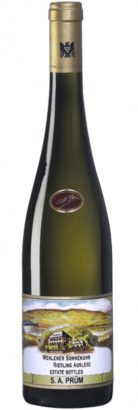 S.A. Prum Wehlener Sonnenuhr Riesling Auslese 2015 Front Bottle Shot