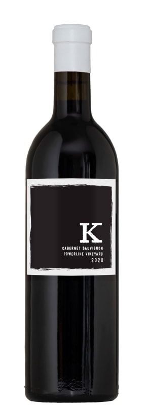 K Vintners Powerline Vineyard Cabernet Sauvignon 2020 Front Bottle Shot