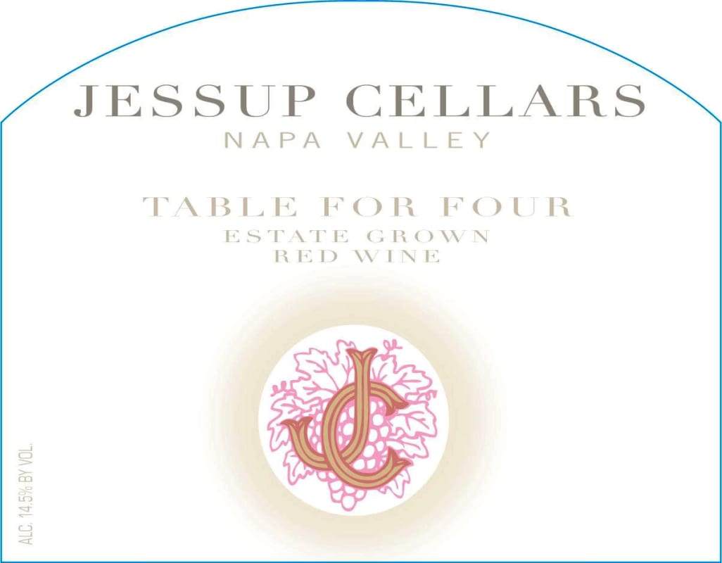 Jessup Table For Four Red 2014 Front Label