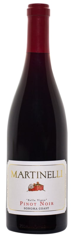Martinelli Bella Vigna Pinot Noir 2016 Front Bottle Shot