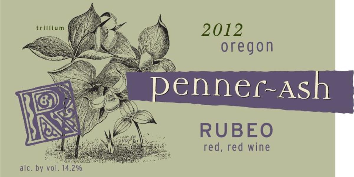 Penner-Ash Rubeo 2012 Front Label