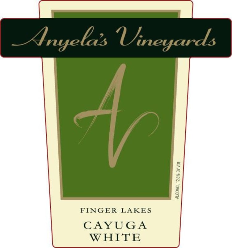 Anyela's Vineyard Cayuga White 2010 Front Label