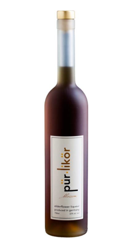 Pur Elderflower Liqueur Front Bottle Shot