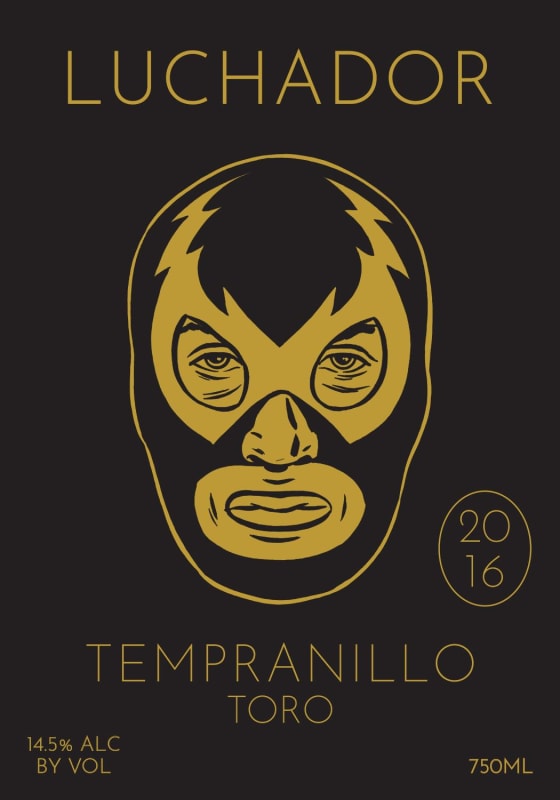 Luchador Tempranillo 2016 Front Label