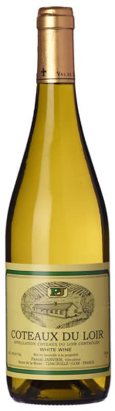 Pascal Janvier Coteaux du Loir Blanc 2018 Front Bottle Shot