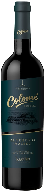 Bodega Colome Autentico Malbec 2024 Front Bottle Shot
