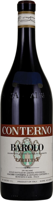 Giacomo Conterno Cerretta Barolo 2018 Front Bottle Shot