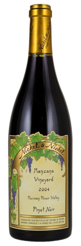 Nickel & Nickel Manzana Vineyard Pinot Noir 2004 Front Bottle Shot