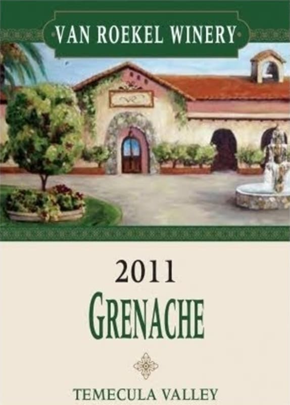 Maurice Carrie Winery Van Roekel Grenache 2011 Front Label