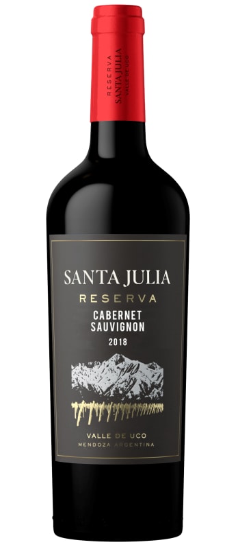 Santa Julia Reserva Cabernet Sauvignon 2018 Front Bottle Shot