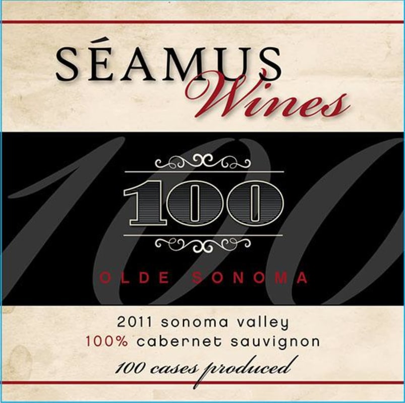 Seamus Wines 100 Olde Sonoma 2011 Front Label