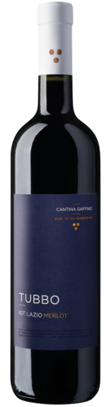 Cantina Gaffino Lazio Tubbo Merlot 2022 Front Bottle Shot