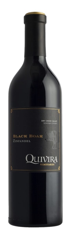 Quivira Black Boar Zinfandel 2021 Front Bottle Shot