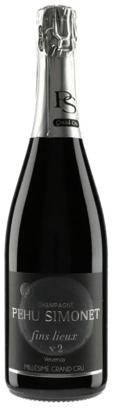 Pehu Simonet Fins Lieux No. 2 Blanc de Noirs Extra Brut Premier Cru 2013 Front Bottle Shot