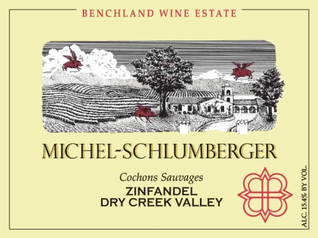 Michel-Schlumberger Cochons Sauvages Dry Creek Valley Zinfandel 2014 Front Label