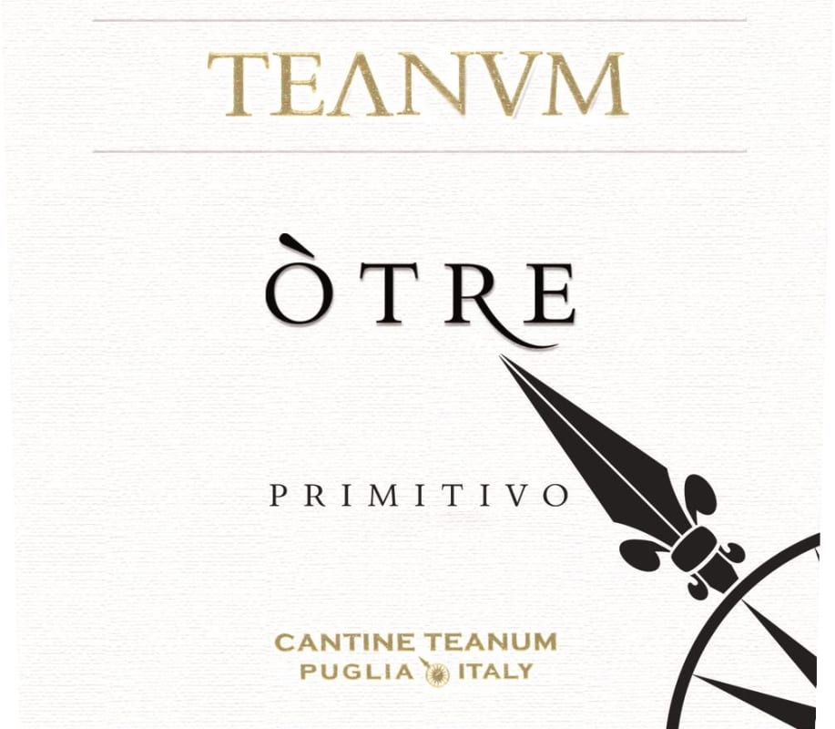 Cantine Teanum Otre Primitivo 2017 Front Label