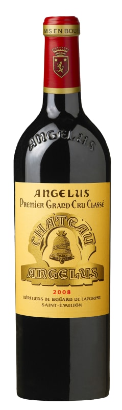 Chateau Angelus 2008 Front Bottle Shot
