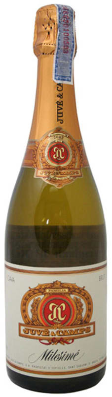 Juve & Camps Milesime Brut 2015 Front Bottle Shot
