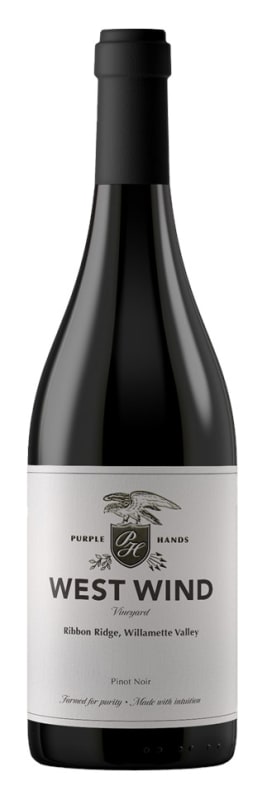 Purple Hands West Wind Vineyard Pinot Noir 2023 Front Bottle Shot