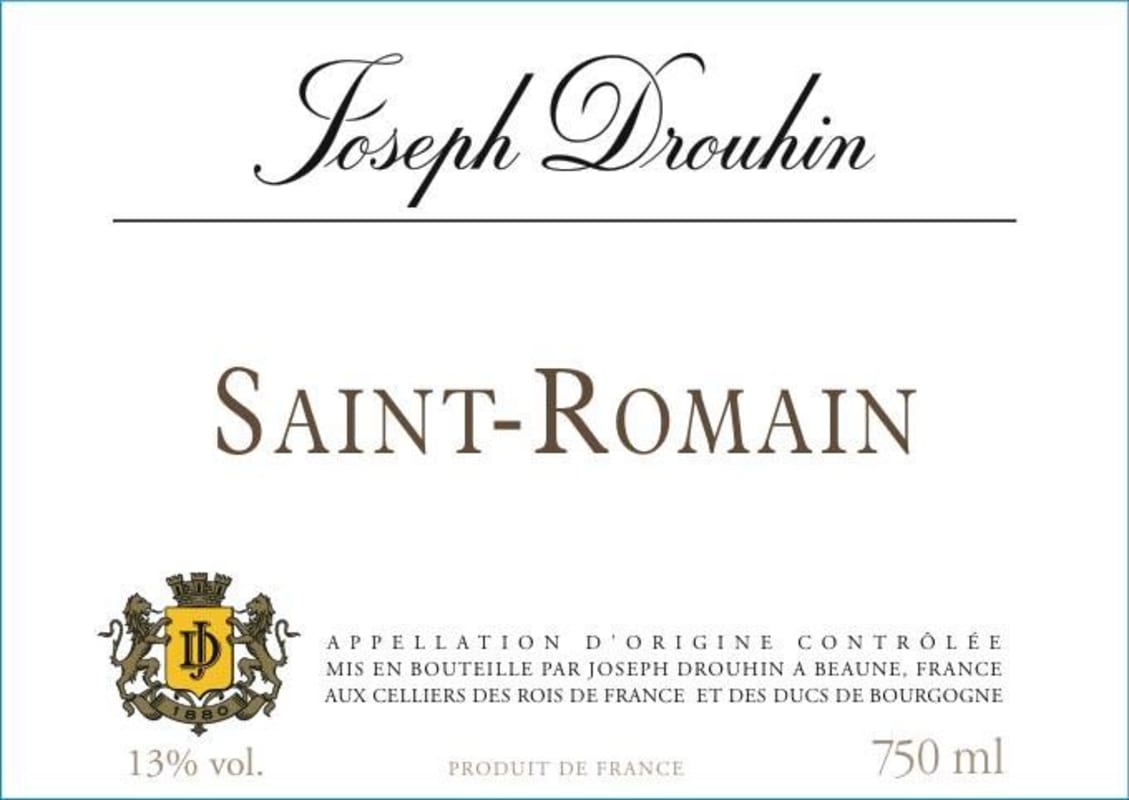 Joseph Drouhin Saint Romain Blanc 2013 Front Label