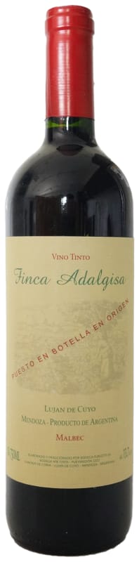 Finca Adalgisa Malbec 2016 Front Bottle Shot