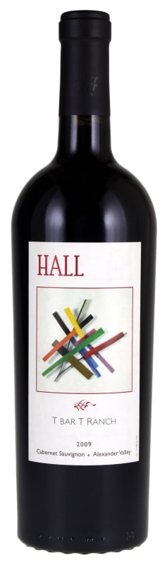 Hall T Bar T Ranch Cabernet Sauvignon 2009 Front Bottle Shot
