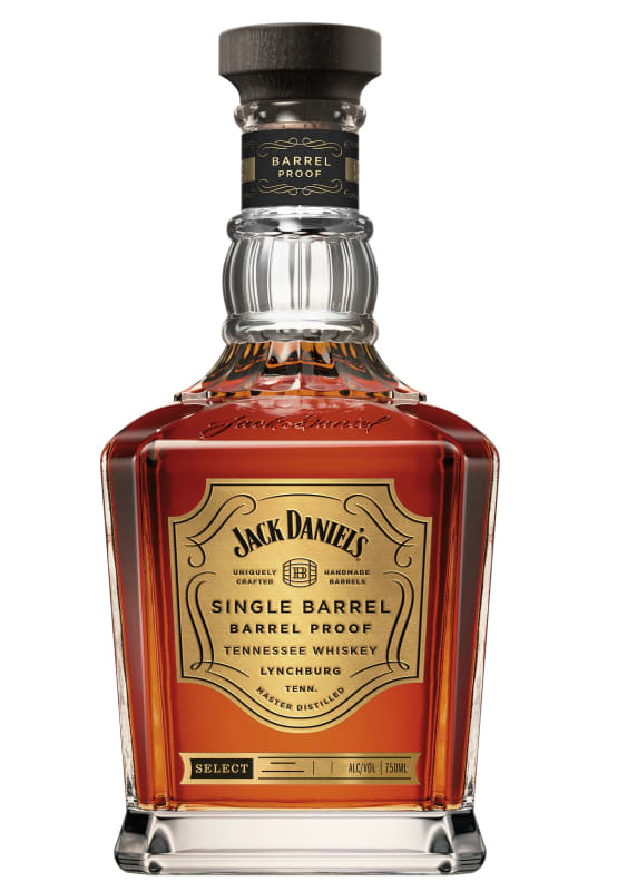 Jack Daniel's Single Barrel Barrel Proof Whiskey Front Bottle Shot