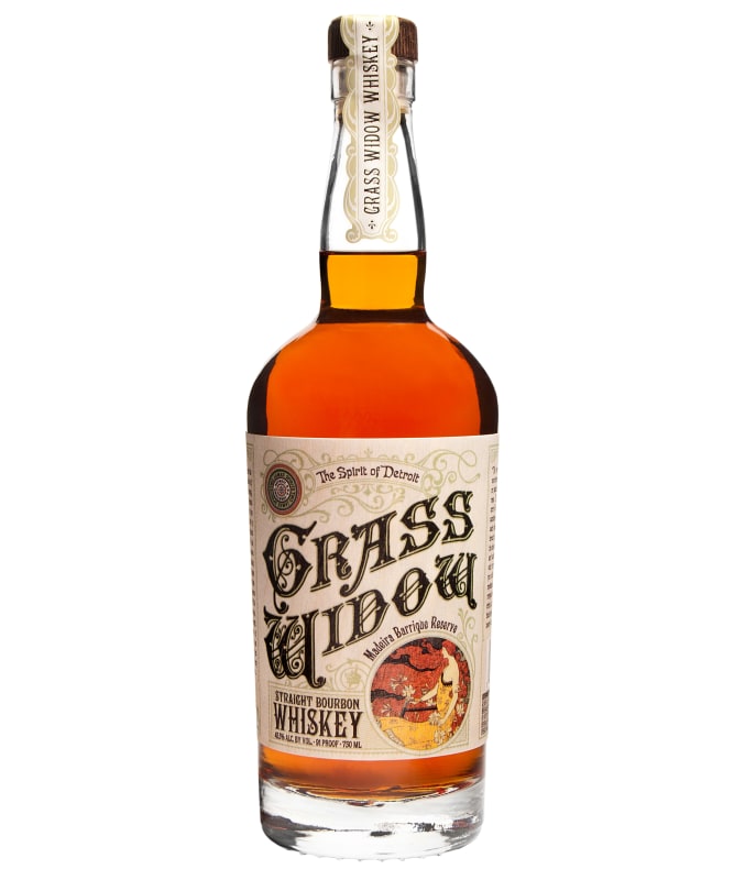 Two James Grass Widow Bourbon Whiskey Front Bottle Shot